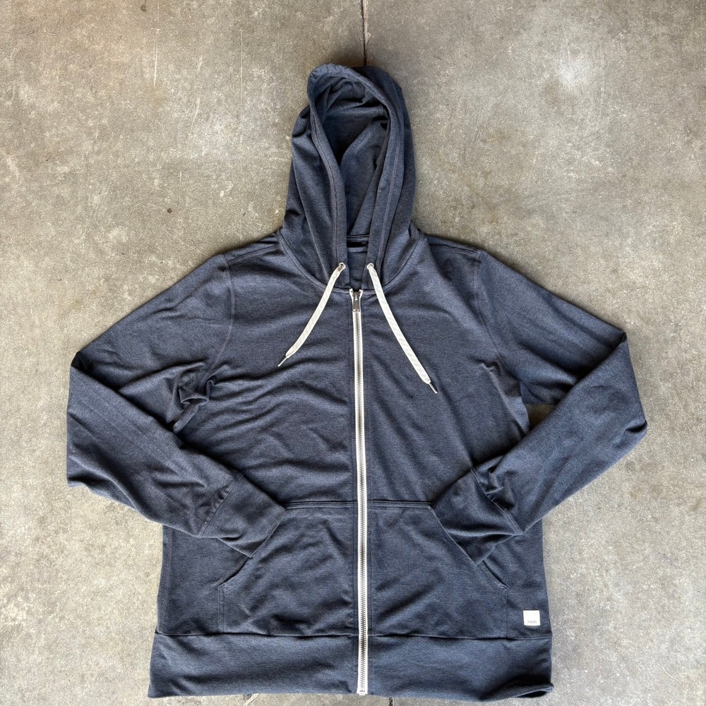 Vuori Halo Performance Hoodie 2.0 Womens Medium Charcoal Grey Comfort Athleisure